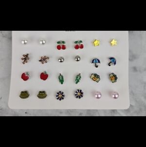 Colorful Earring Set with Various Designs